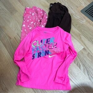 4T Long Sleeve T-Shirt Blouse Bundle Lot Nike Girls Toddler Carter’s Oshkosh